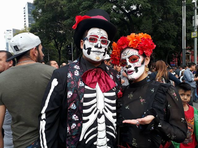 Sugar skulls and the death parade