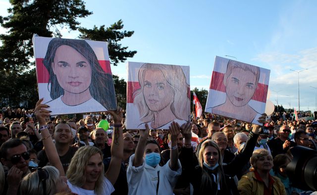 Dismissed as ‘poor thing,’ she gathered the largest rally in a decade. In Belarus, Lukashenko faces a female challenge